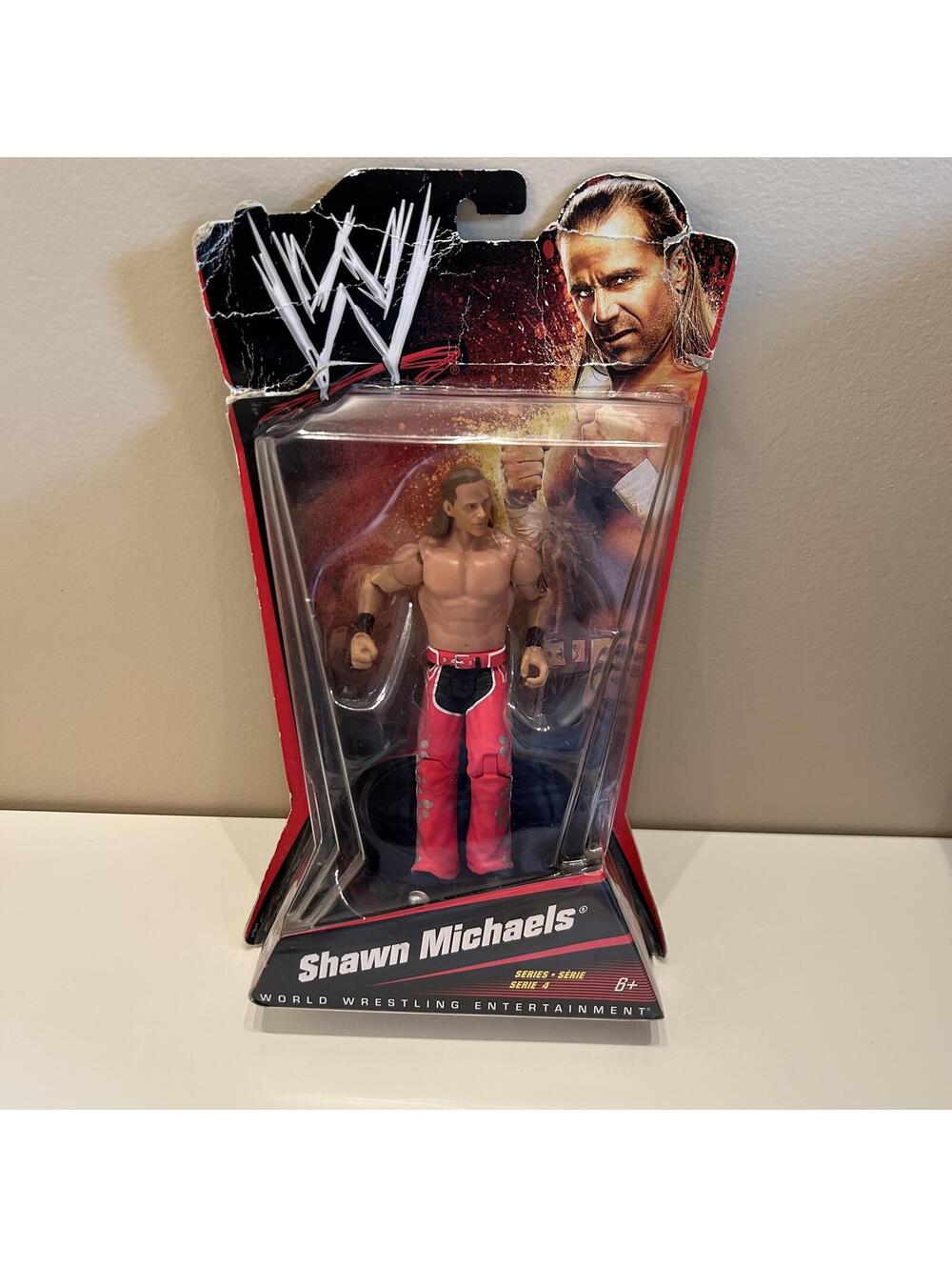 WWE SERIES 4 SHAWN MICHAELS MATTEL 7" 2010 WRESTLING ACTION FIGURE WWF